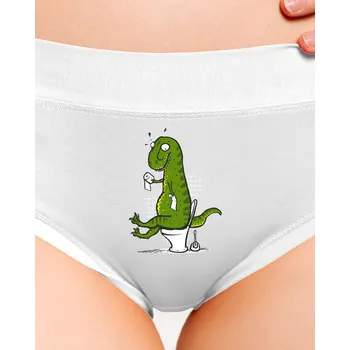 Souprava dámského spodního prádla Bastard Rexíkův problém dámské kalhotky White