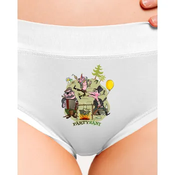 Souprava dámského spodního prádla Bastard Pártyzáni dámské kalhotky White