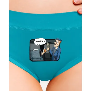 Souprava dámského spodního prádla Bastard Cvakněte si dámské kalhotky Turquoise