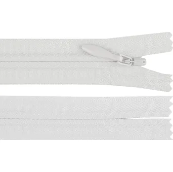 Zip Spirálový zip skrytý YKK No 3 délka 50 cm - 501 bílá