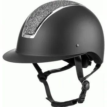 USG Helma jezdecká se třpytkami Comfort Jewel USG, černá Obvod hlavy: 55-57 cm