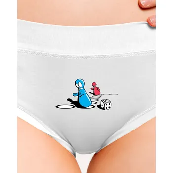 Souprava dámského spodního prádla Bastard Člověče, nezlob se dámské kalhotky White