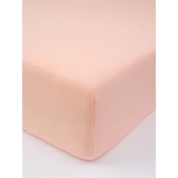 Prostěradlo Jersey prostěradlo s elastanem Deluxe 200 × 200 cm – lososové