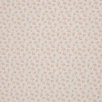 SWAFING Bavlněná látka Tumba květiny oranžová