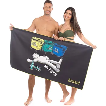 Bastard Tříděný odpad rychleschnoucí osuška - černá