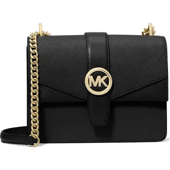 Michael Kors Greenwich Small Saffiano Leather Crossbody Bag Black