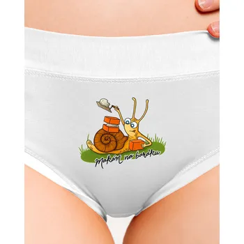 Souprava dámského spodního prádla Bastard Makám na baráku dámské kalhotky White