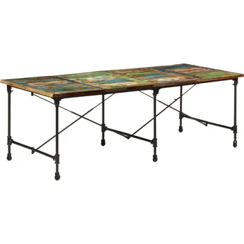 Jídelní stůl vidaXL Jídelní stůl 220 x 90 x 77 cm masivní recyklované dřevo