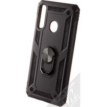 Pouzdro na mobilní telefon 1Mcz Shield Ring pouzdro pro Samsung Galaxy A20s, černá