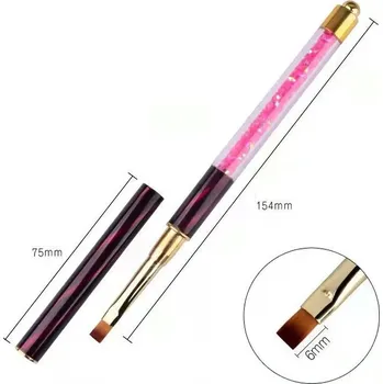 Štětec na malování nehtů s gel efektem | štětec, nástroj na zdobení - 13