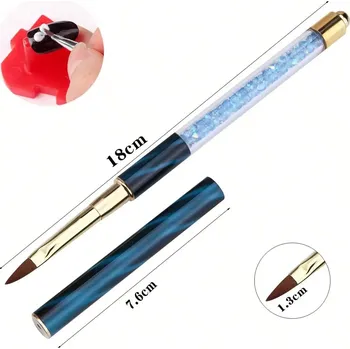 Štětec na zdobení nehtů, štětec na gel akryl nail art | štětec, doplněk - 27