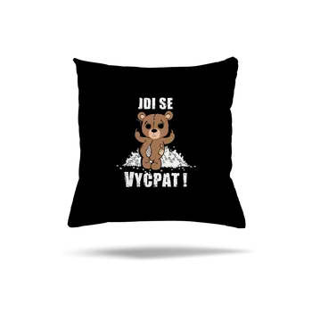 Polštář Bastard Jdi se vycpat polštář Black