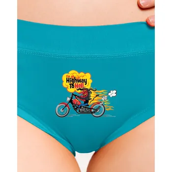 Souprava dámského spodního prádla Bastard Pekelná jízda dámské kalhotky Turquoise