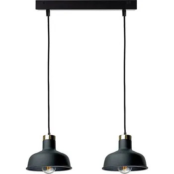 Lustr na lanku HEBE 2xE27/60W/230V černá