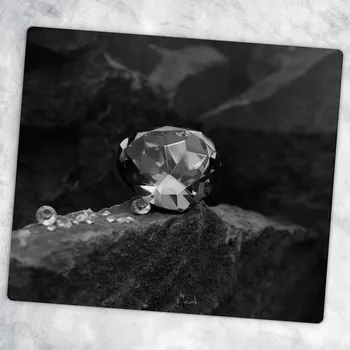 Obraz Skleněná dekorativní deska Na Servírování Jednohubek, motiv drahokamu, 60x52 cm