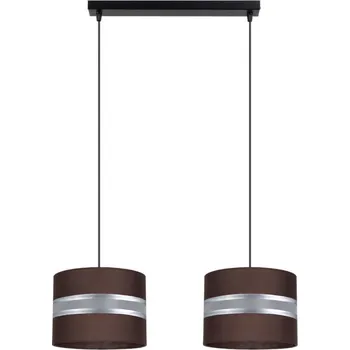 Lustr na lanku CORAL 2xE27/60W/230V hnědá