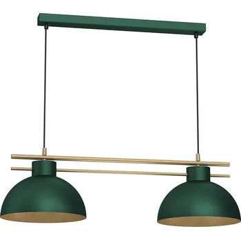 Lustr na lanku ESTATE 2xE27/15W/230V zelená