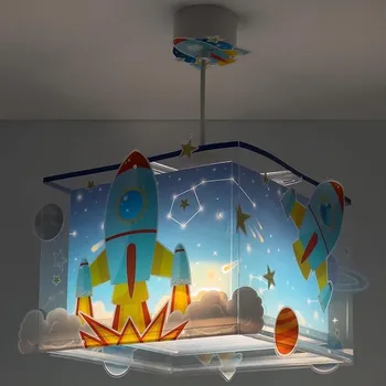 Dětské svítidlo Dalber 63352 - Dětský lustr ROCKET 1xE27/15W/230V