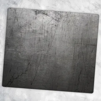 Obraz Kuchyňská Multifunkční Ozdobná Deska Tvrzené Sklo Lesklý Kov 60x52