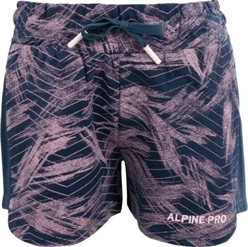 Dívčí oblečení Dívčí šortky ALPINE PRO LEVO 104/110 Tmavě modrá, Růžová