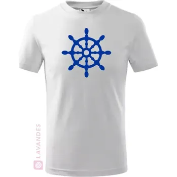 Kormidlo velké, dětské, bílá, 158 (Dětské tričko pro vodáky)