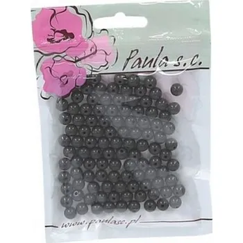 Dětské navlékací korálky Korálky 8mm černé matné plastové 50 g