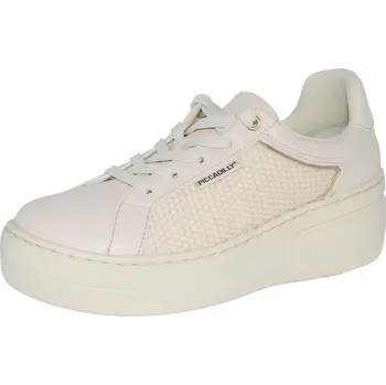 Dámské lodičky PICCADILLY dámské tenisky 915004-1 Barva: krémová, Velikost: 39, Šíře podešve: H