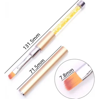 Štětec na zdobení nehtů, designový štětec na malování gelem | štětec, pomůcka na nehty - 04