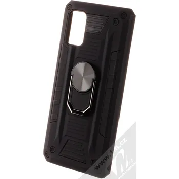 Pouzdro na mobilní telefon 1Mcz Shield Ring Matt pouzdro pro Samsung Galaxy A41, černá