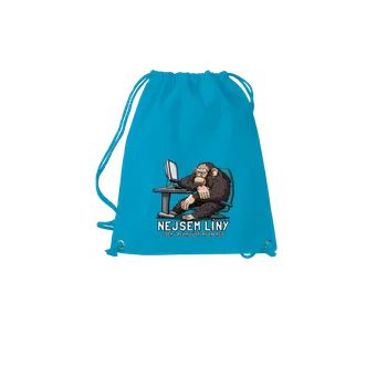 Sportovní vak Bastard Nejsem líný vak Blue Atol