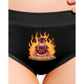 Souprava dámského spodního prádla Bastard Tchyně pekla dámské kalhotky Black