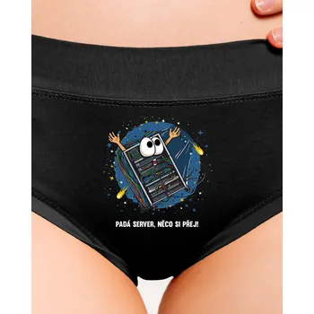 Souprava dámského spodního prádla Bastard Padá server dámské kalhotky Black