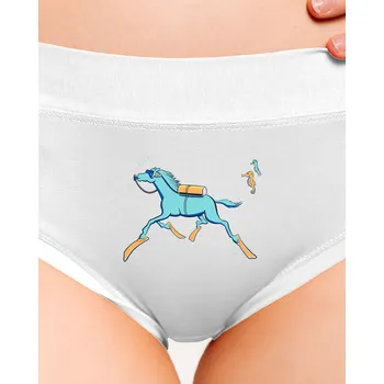 Souprava dámského spodního prádla Bastard Mořský koník dámské kalhotky White