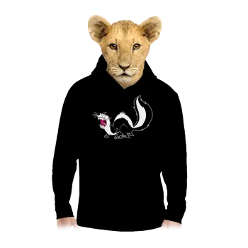 Chlapecká mikina Bastard Skunk dětská mikina klokanka Black