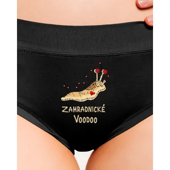 Souprava dámského spodního prádla Bastard Zahradnické voodoo dámské kalhotky Black
