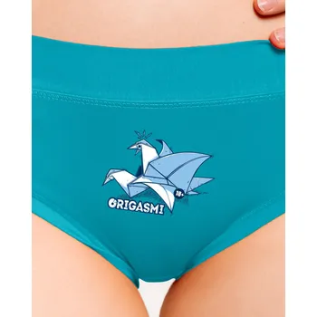 Souprava dámského spodního prádla Bastard Origasmi dámské kalhotky Turquoise