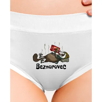 Souprava dámského spodního prádla Bastard Beznorovec dámské kalhotky White