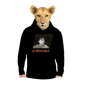 Chlapecká mikina Bastard B18: Atmosféra u stolu dětská mikina klokanka Black