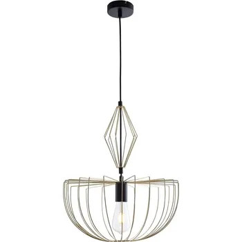 Lustr na lanku JASMINA 1xE27/20W/230V pr. 40 cm zlatá