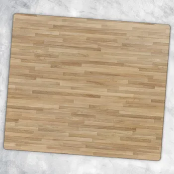 Kuchyňské prkénko Tvrzené skleněné kuchyňské prkénko s dekorativním motivem dřevěné parkety 60x52 cm