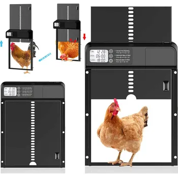 Automatická dvířka do kurníku s LCD senzorem světla a časovačem