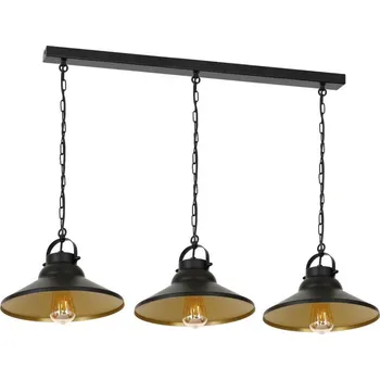 Lustr na řetězu IRON 3xE27/60W/230V