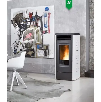 Krbová kamna Peletová kamna s rozvodem vzduchu Ravelli RC 120 TOUCH ZERO Philosophy + otočný hořák