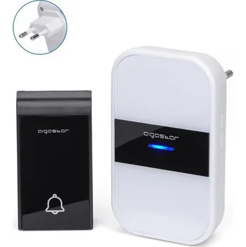 Aigostar - Bezdrátový zvonek do zásuvky 230 V IP44 bílá/černá