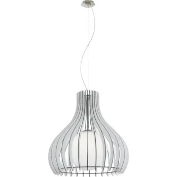 Eglo 61716 - Lustr na lanku TINDORI 1xE27/60W/230V pr. 60 cm bílá