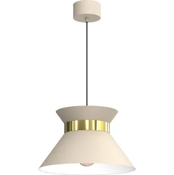Lustr na lanku NORGE 1xE27/15W/230V béžová/zlatá
