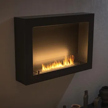 Biokrb InFire InFire - Nástěnný BIO krb 80x56 cm 3kW černá + záruka 3 roky