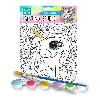 kreativní sada Sada na malování Canvas - Jednorožec