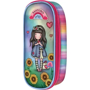 Peněženka Oválný penál na zip - "Be Kind To Yourself" od firmy SANTORO (Gorjuss Be Kind - Zip Around Pencil Case - "Be Kind To Yourself")