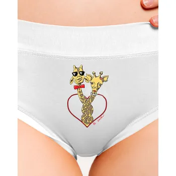 Souprava dámského spodního prádla Bastard Žirafy ve svazku dámské kalhotky White